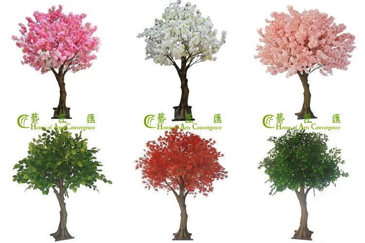Artificial trees with different canopy