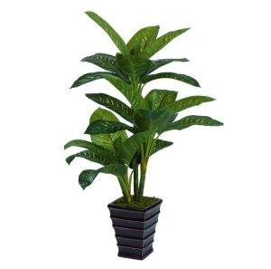 Keinotekoinen vihreä kasvi puutarha sisustus